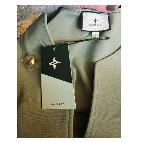 NWT Tuckernuck Ellington Dress Sage Green Size S Career Coastal Chic Boho Luxe - Picture 7 of 8